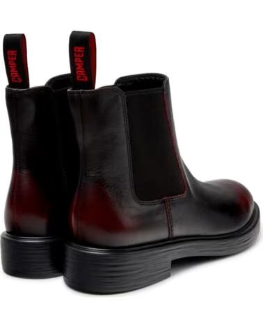 BOTINES DE PIEL CAMPER K300492 DEAN NEGROBURDEOS010