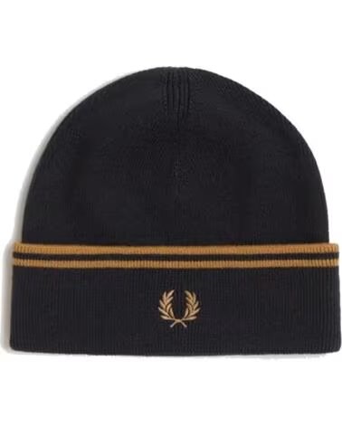 FRED PERRY GORRO LANA MERINA C3317 NEGRO