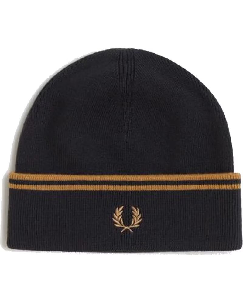 FRED PERRY GORRO LANA MERINA C3317 NEGRO