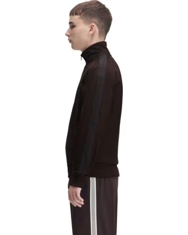 FRED PERRY CHAQUETA CHÁNDAL CINTA DEPORTIVA CONTRASTE MARRÓN J5557
