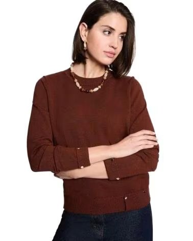 MORGAN JERSEY MUJER 262-MVRAI MARRóN
