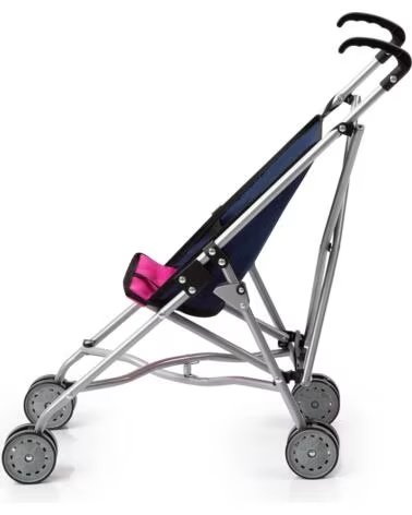 BAYER CARRITO PARA MUÑECAS UNICORN PLEGABLE 30154AA AZUL MARINO