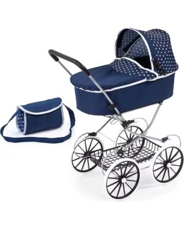BAYER COCHECITO PARA MUNECAS CLASSIC DELUXE 12151AA LUNARES