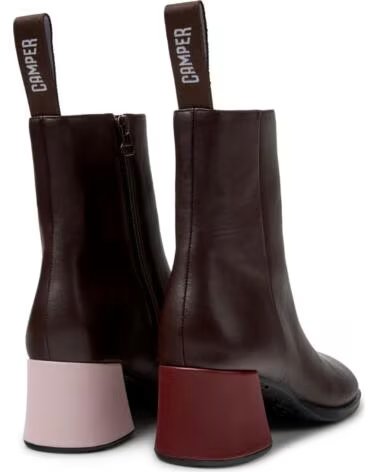 BOTTINES EN CUIR CAMPER TWINS K400798 MARRON MARRON011