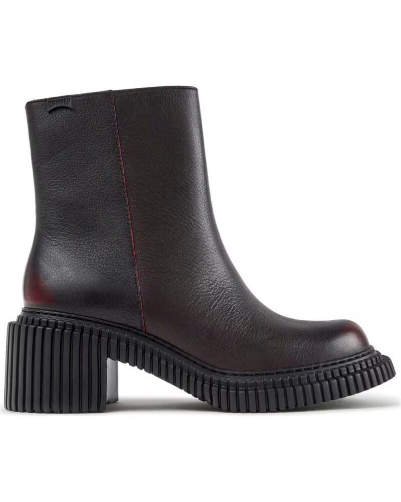BOTTINES EN CUIR K400804 PIX LONDON NEGRO005