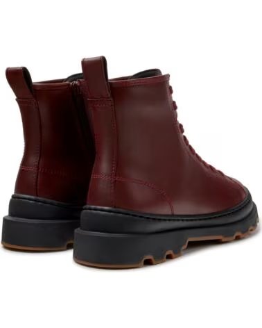 BOTTINES EN CUIR BRUTUS K400816 K400816-011 BURDEOS011