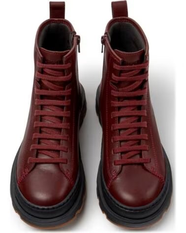 BOTTINES EN CUIR BRUTUS K400816 K400816-011 BURDEOS011