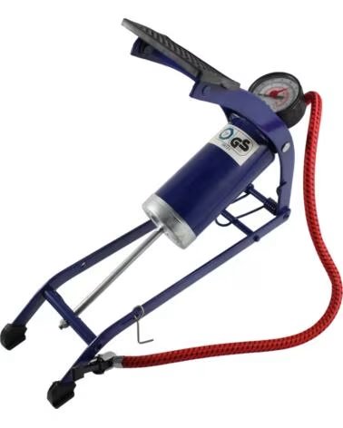 BOMBA DE PIE WURKO CON MANÓMETRO MULTICOLOR