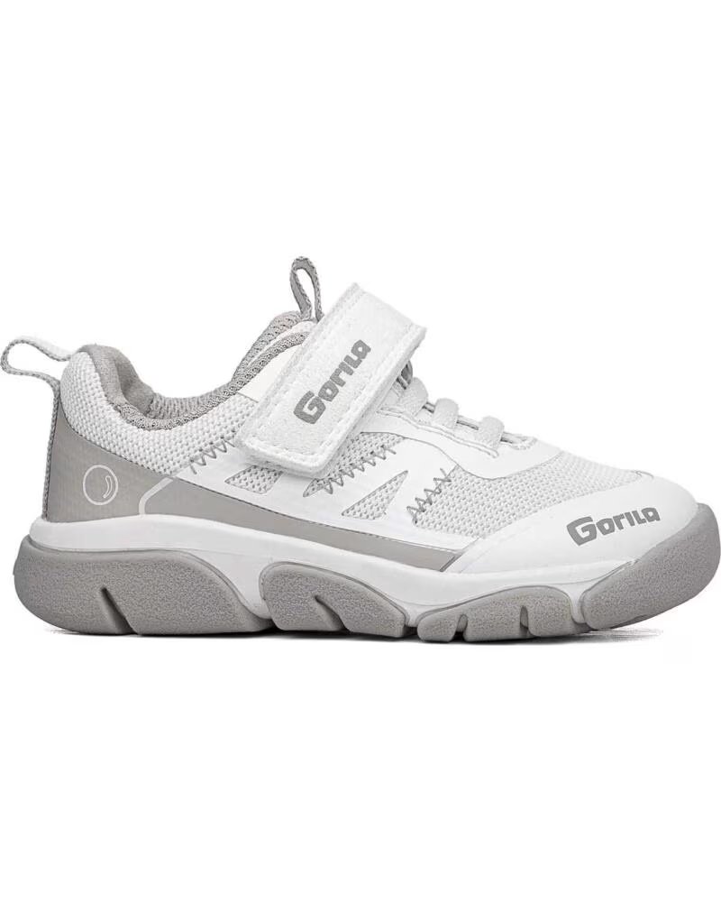 GORILA FREIZEITSCHUHE 61000 RESPEKTVOLLE SPORTSCHUHE WEISS KINDER BLANCO