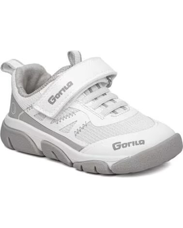 GORILA FREIZEITSCHUHE 61000 RESPEKTVOLLE SPORTSCHUHE WEISS KINDER BLANCO