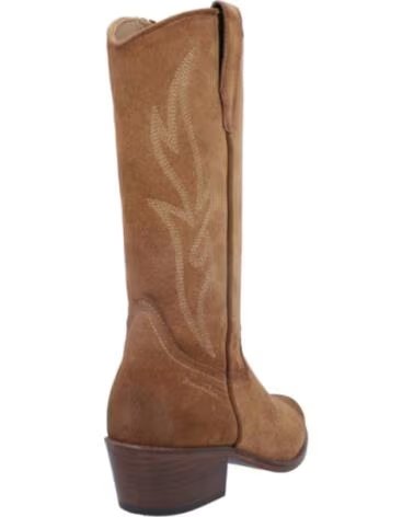 BONAVENTURE B753 BOTTES DE COWBOY À TALONS POUR FEMME BEIGE