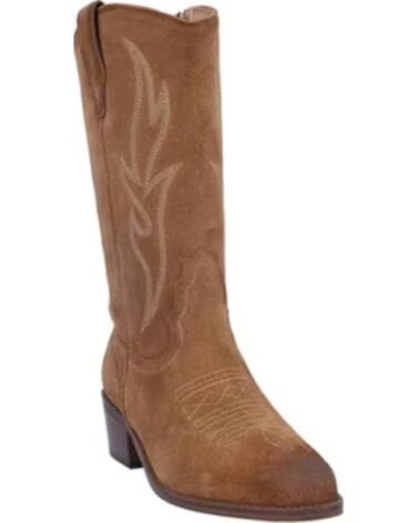 BONAVENTURE B753 BOTTES DE COWBOY À TALONS POUR FEMME BEIGE