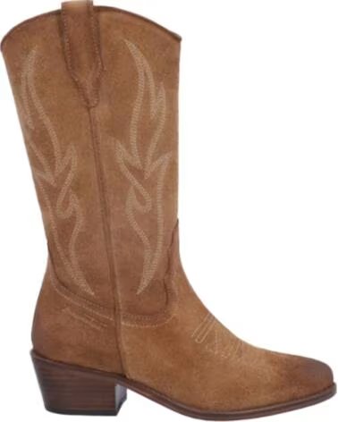 BONAVENTURE B753 BOTTES DE COWBOY À TALONS POUR FEMME BEIGE