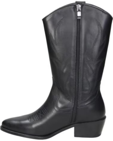 BONAVENTURE B753 BOTTES À TALONS COWBOY POUR FEMME NEGRO
