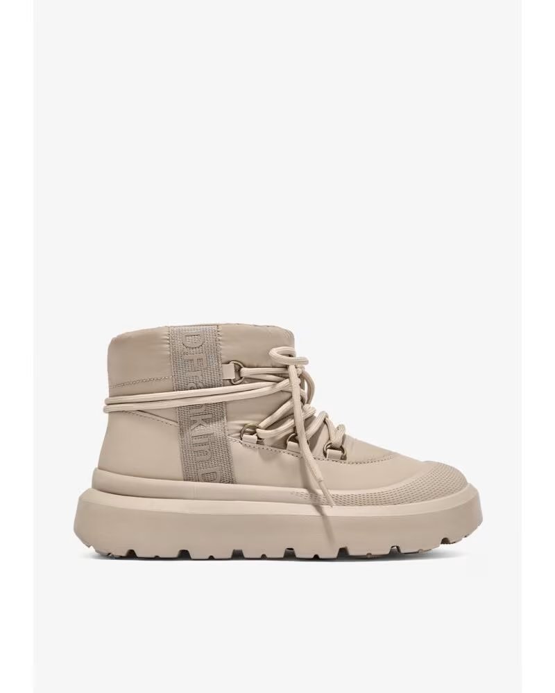 D FRANKLIN BOTTINES PLATES FEMME NORDIC FOAM BOMB TAUPE MARRóN