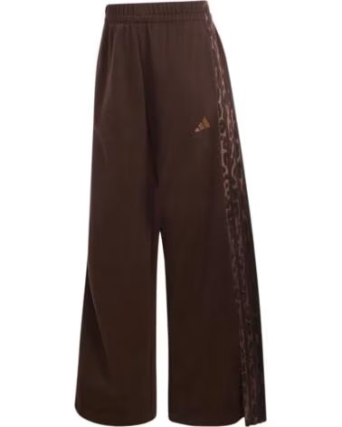ADIDAS Pantalon Largo Seasonal Essentials Animal Print 3-Stripes Aurora Coffee - Multicolor - Preloved Brown en marron para muje