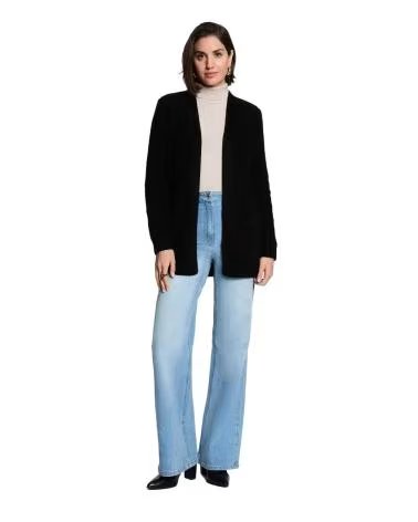 MORGAN CARDIGAN LONG 262-MLOUISA NOIR NEGRO