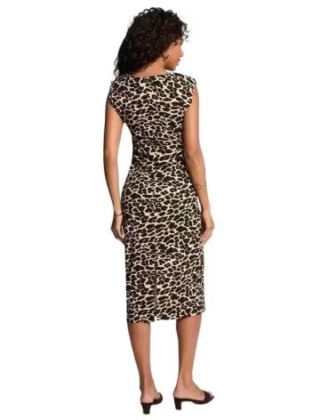 VESTIDO MIDI ANIMAL PRINT DE MUJER MORGAN 262-RFELIN