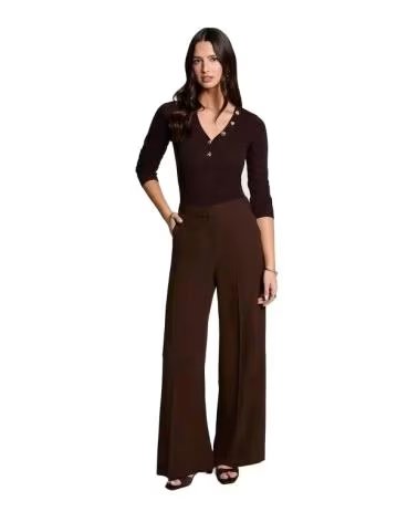 MORGAN PANTALÓN MUJER 242-POYA MARRÓN