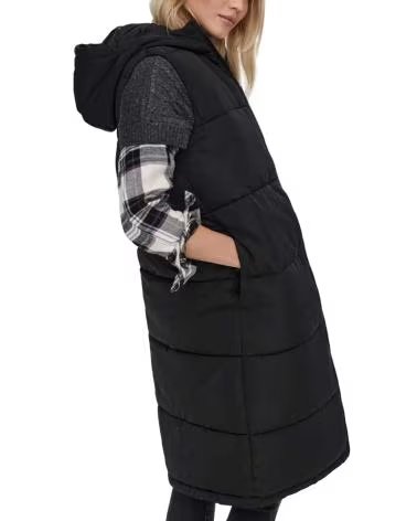 ONLY LONG GILET 15241995 MARRóN