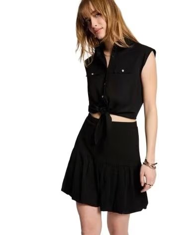 MORGAN CAMISA SIN MANGAS 252-DAROD CON NUDO NEGRO