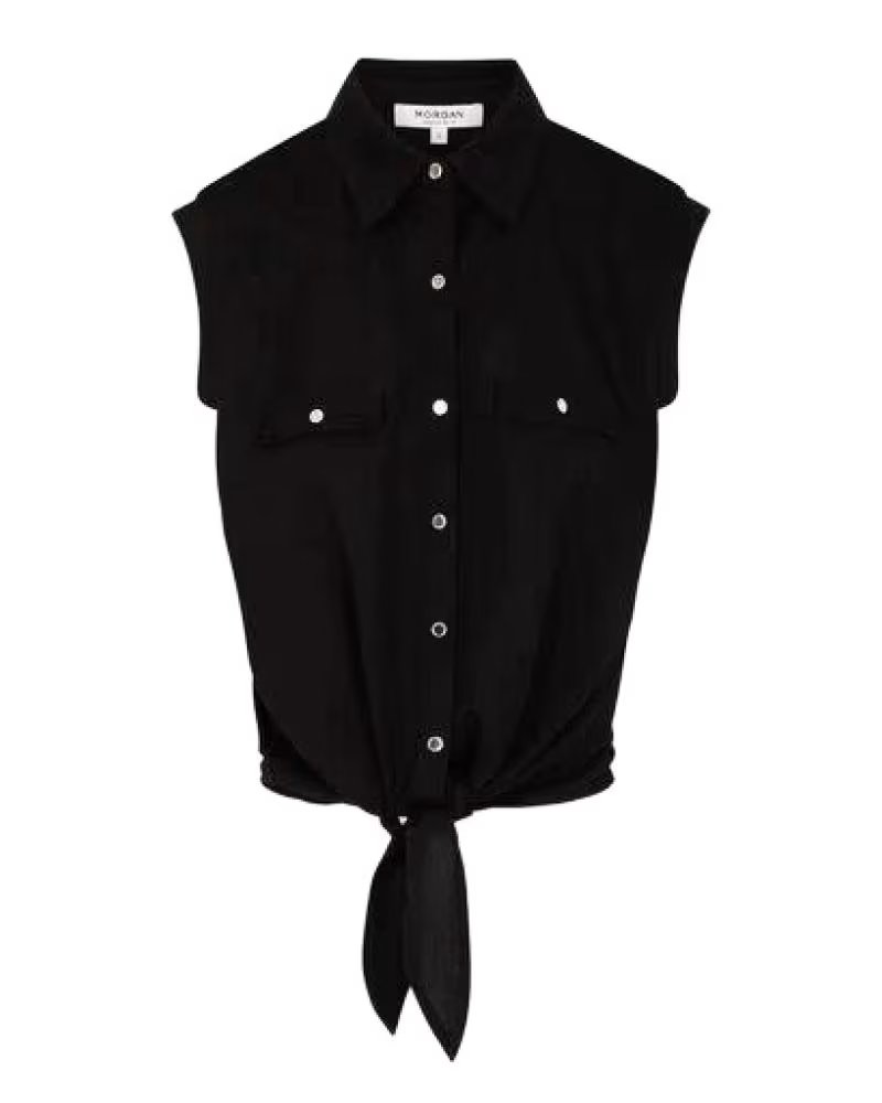 MORGAN CAMISA SIN MANGAS 252-DAROD CON NUDO NEGRO