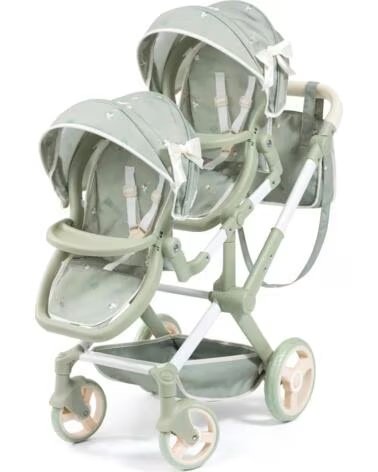 BAYER COCHECITO MUÑECAS GEMELAS TWIN XEO MENTA