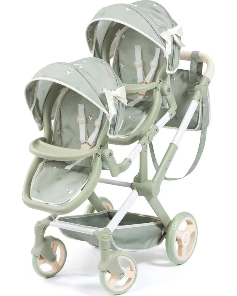 BAYER COCHECITO MUÑECAS GEMELAS TWIN XEO MENTA