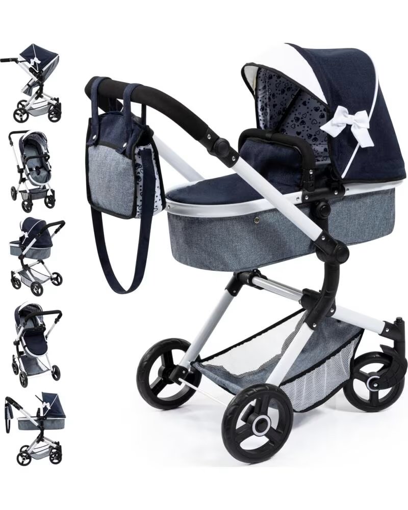 BAYER COCHECITO MUÑECAS NEO VARIO 18481AB AZUL MARINO