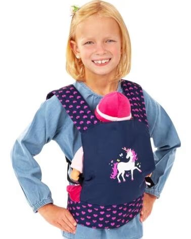BAYER PORTABEBÉS MUÑECAS EASYCARRY UNICORN 62254AA AZUL MARINO