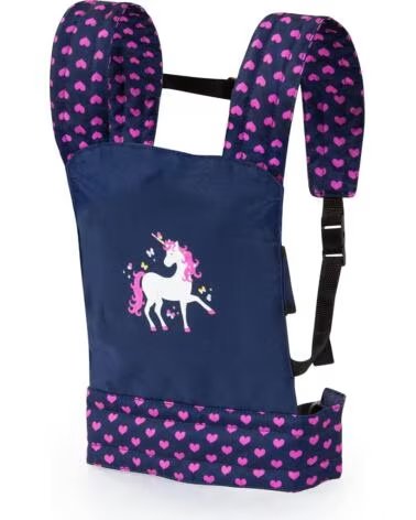BAYER PORTABEBÉS MUÑECAS EASYCARRY UNICORN 62254AA AZUL MARINO