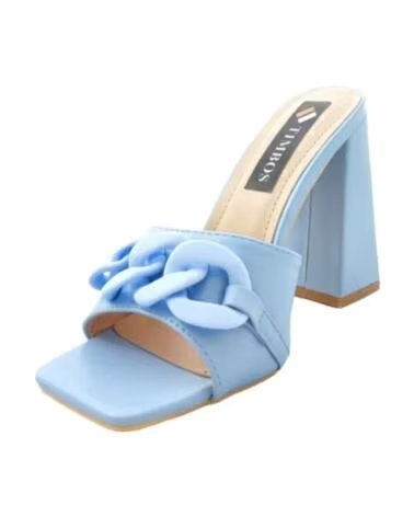 TIMBOS ZOCCOLO TACCO ELEGANTE DONNA CELESTE 125458