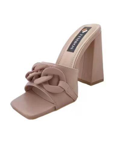 TIMBOS DAMEN PANTOLETTE ABSATZ ELEGANT NUDE 125456