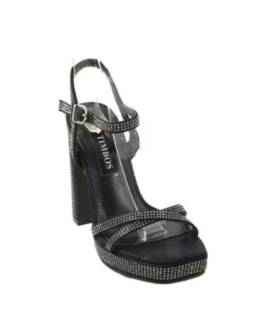 TIMBOS OUTLET SANDALIA TACÓN FIESTA MUJER 125473 NEGRO