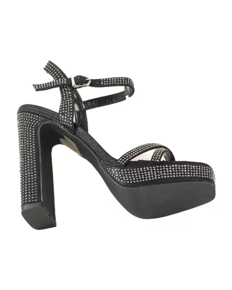 TIMBOS OUTLET SANDALIA TACÓN FIESTA MUJER 125473 NEGRO