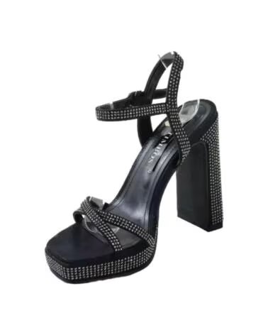 TIMBOS OUTLET SANDALIA TACÓN FIESTA MUJER 125473 NEGRO