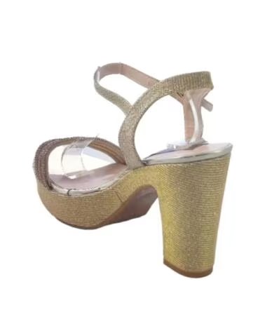 TIMBOS SANDALIA TACÓN PLATAFORMA FIESTA 126449 ORO