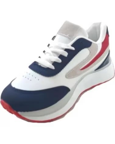 TIMBOS OUTLET SCARPE SPORTIVE LACCI DONNA BLU MARINO BIANCO 126650 MARINO-BLANCO