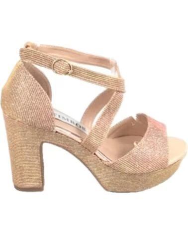 TIMBOS SANDÁLIA SALTO FESTA PLATAFORMA MULHER CHAMPAGNE 126944