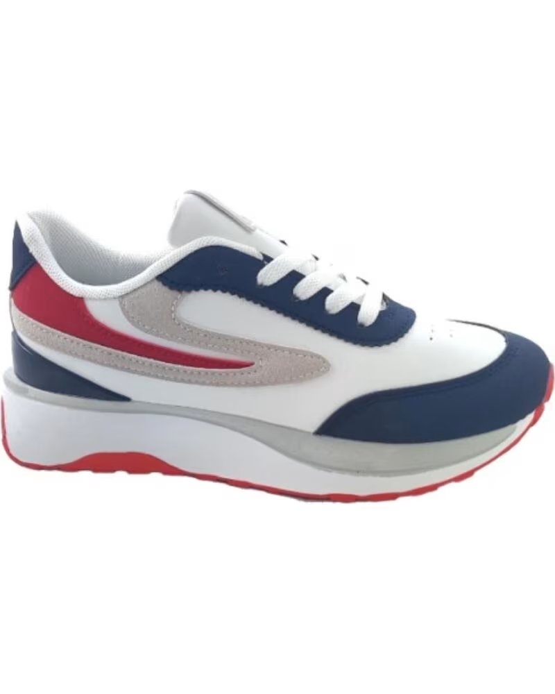 TIMBOS OUTLET SCARPE SPORTIVE LACCI DONNA BLU MARINO BIANCO 126650 MARINO-BLANCO