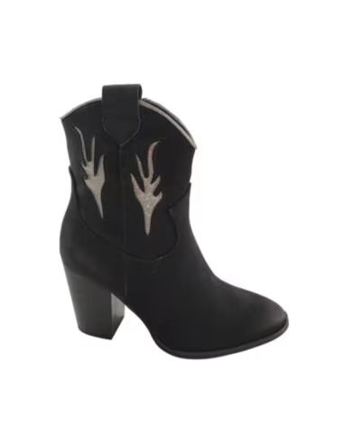TIMBOS BOTA COWBOY SALTO MULHER PRETO 127009 NEGRO