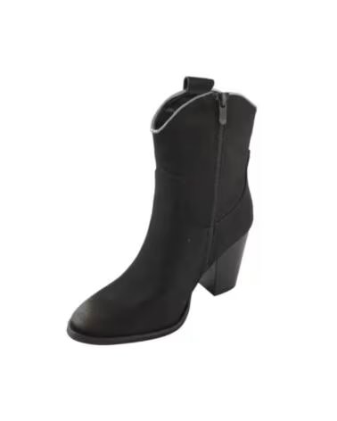 TIMBOS BOTA COWBOY SALTO MULHER PRETO 127009 NEGRO