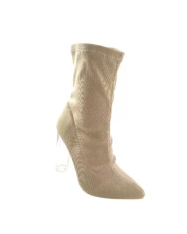 TIMBOS BOTTINES À TALONS POUR FEMME BEIGE 127011