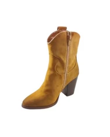 TIMBOS BOTIM COWBOY SALTO MULHER CAMEL 127077