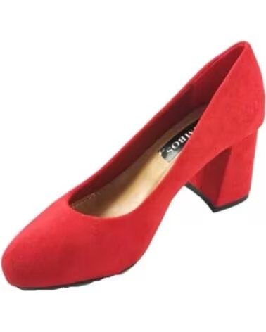 TIMBOS DAMEN PUMPS MIT BLOCKABSATZ 127141 ROJO