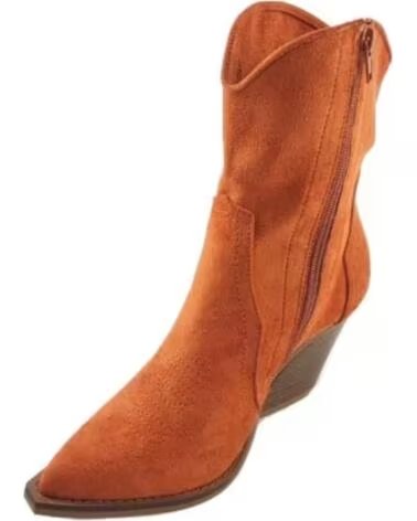 TIMBOS BOTAS ESTILO TEXANO FEMININAS 127270 NARANJA