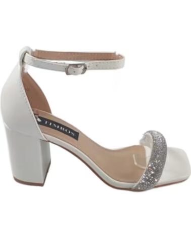TIMBOS SANDALE TALON MARIÉE 127518 BLANCO
