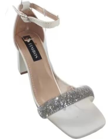 TIMBOS SANDALE TALON MARIÉE 127518 BLANCO