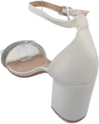 TIMBOS SANDALE TALON MARIÉE 127518 BLANCO