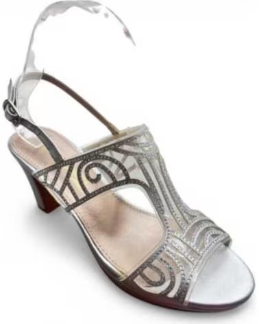 TIMBOS SANDALIA TACÓN FIESTA MUJER 127581 PLATA